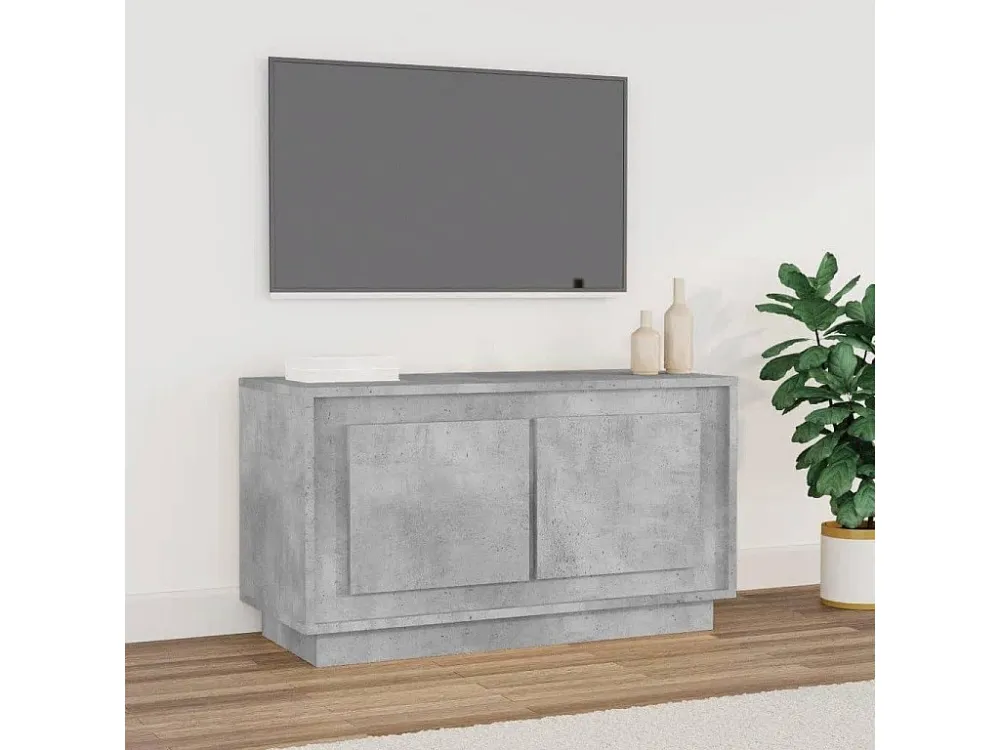 Móvel de TV 80x35x45 cm derivados de madeira cinzento cimento