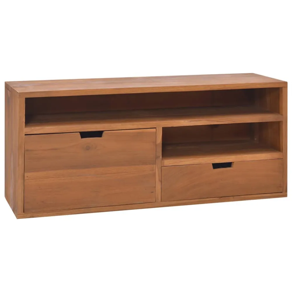 Móvel de TV 90x30x40 cm madeira de teca maciç com Garantia de 2 Anos