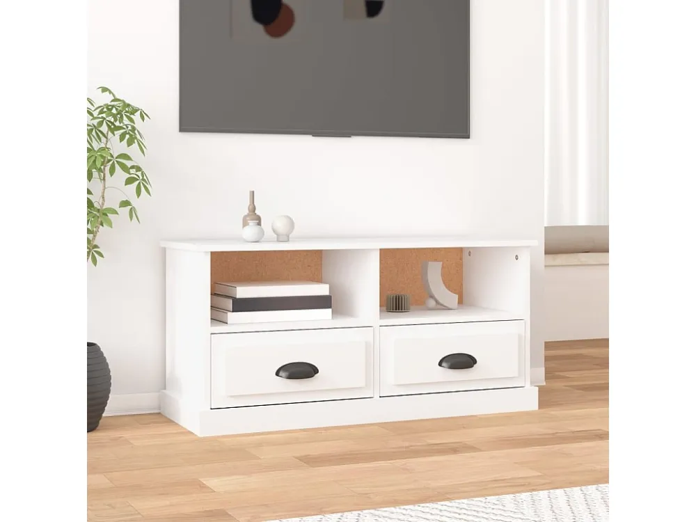 Móvel de TV 93x35,5x45 cm derivados de madeira branco