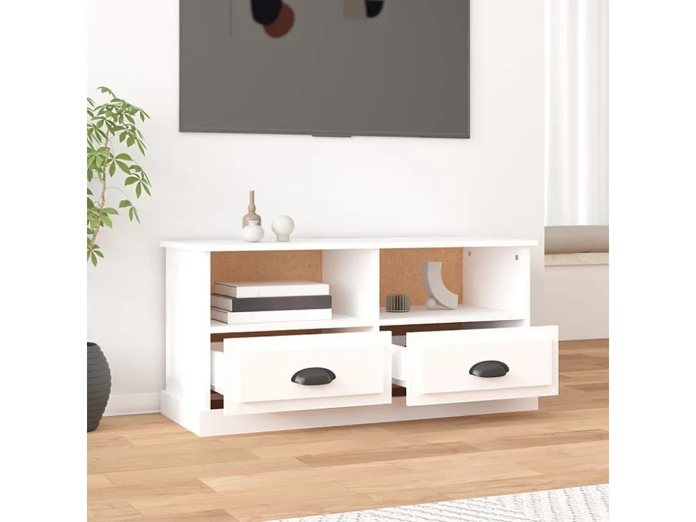 Móvel de TV 93x35,5x45 cm derivados de madeira branco