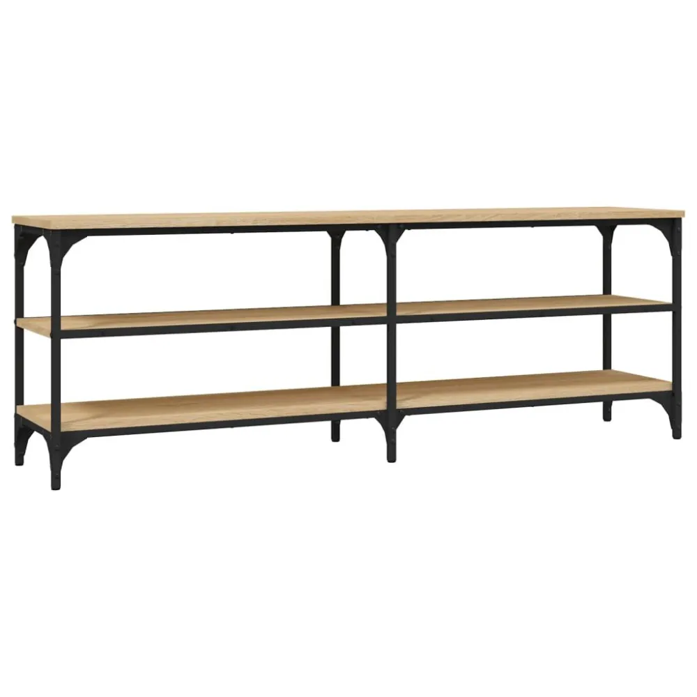 Móvel para TV 140x30x50 cm derivados de madeira carvalho sonoma com 3 Portas de Correr