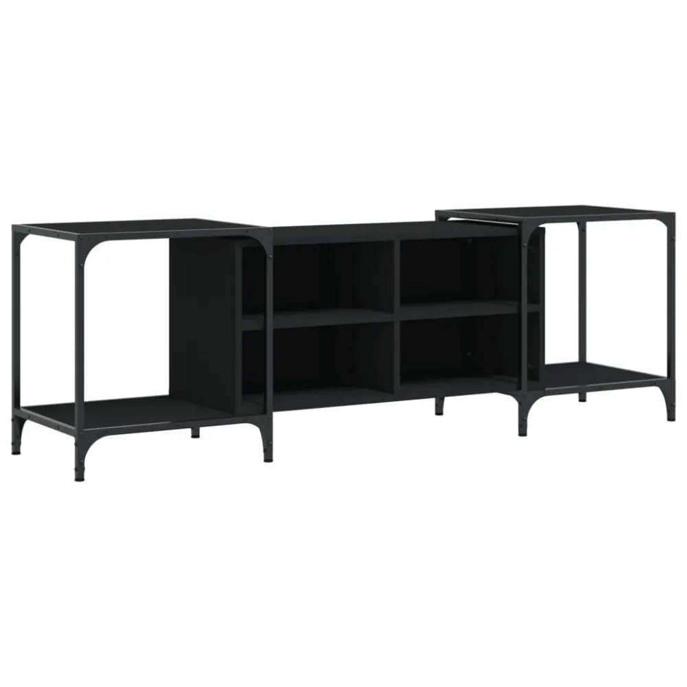 Móvel para TV 153x37x50 cm derivados de madeira preto