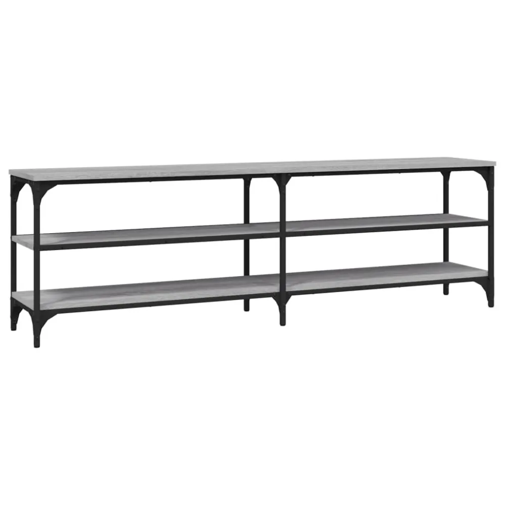 Móvel para TV 160x30x50 cm derivados de madeira cinzento sonoma