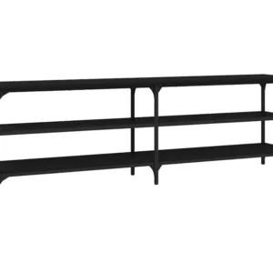Móvel para TV 160x30x50 cm derivados de madeira preto