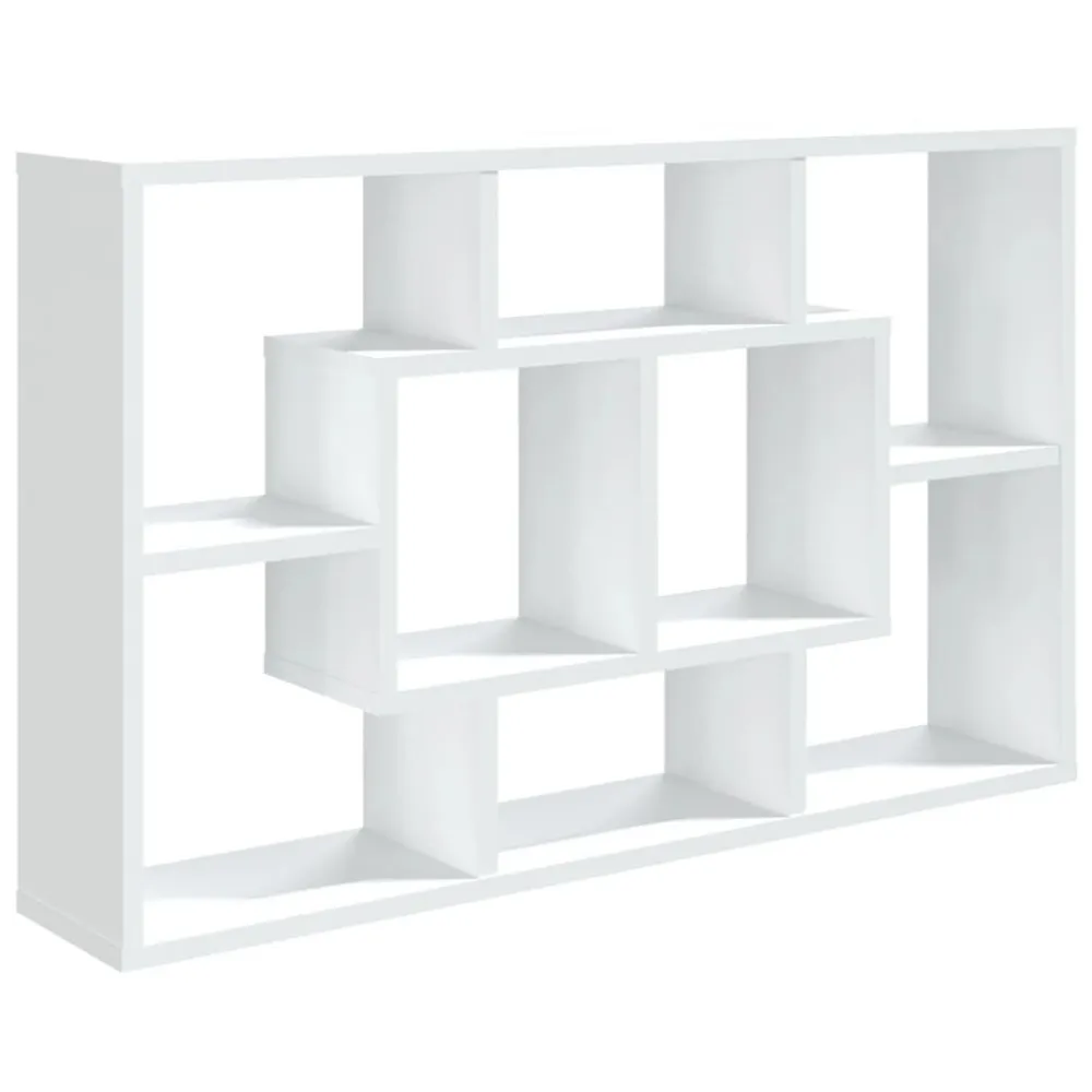 Prateleira de parede 85x16x52,5 cm derivados de madeira branco