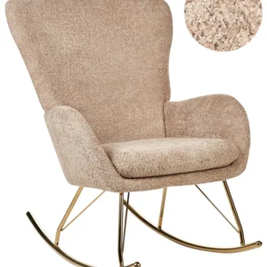 Rocking Chair ANASET Boucle Sand Cor creme