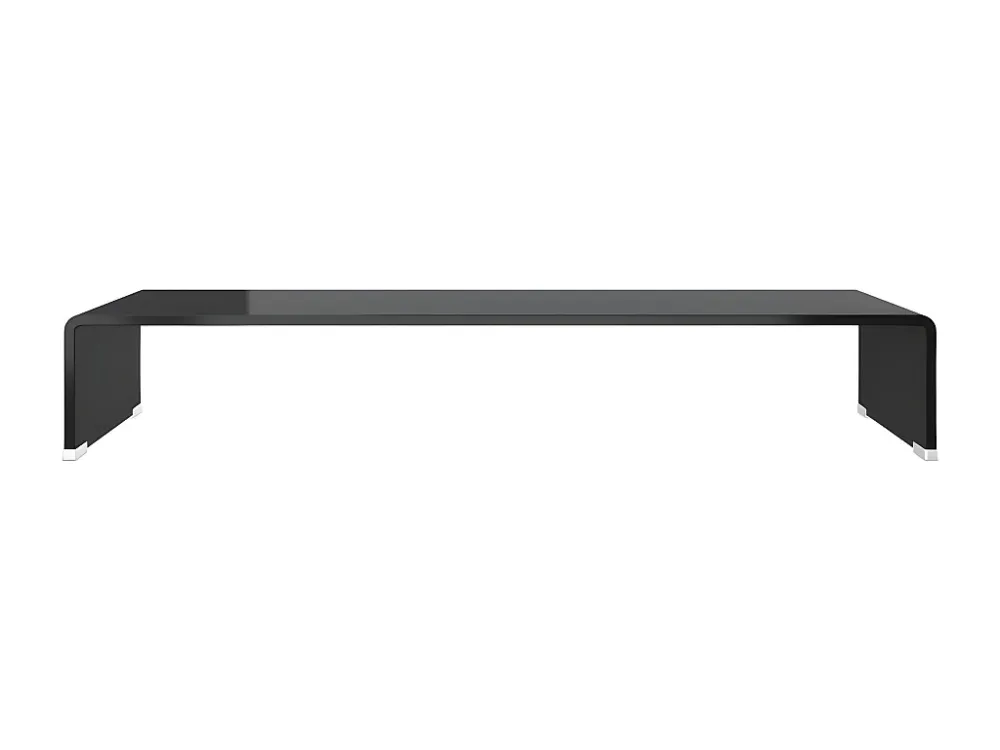 Suporte de TV/monitores em vidro 80x30x13 cm preto