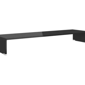 Suporte de TV/monitores em vidro preto 100x30x13 cm