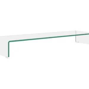 Suporte de TV/monitores em vidro transparente 100x30x13 cm