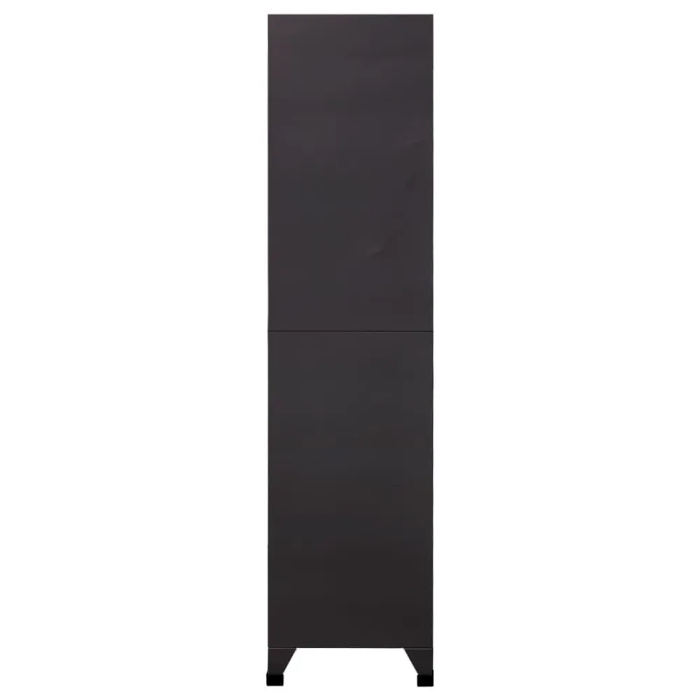 Cacifo 90x40x180 cm ço antracite e branco