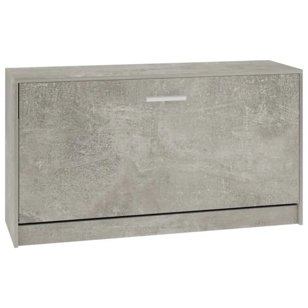 Sapateira 80x24x45 cm derivados de madeira cinzento cimento