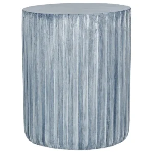 Acabamento em Veludo Accent Side Table Grey AMARO