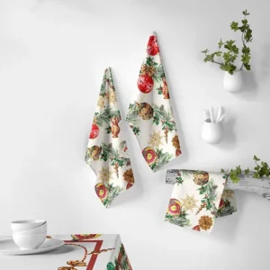 Roupão de Cozinha Toalhas de cozinha de Natal Naf Naf Decoração Natal arco-íris