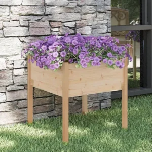 Cortador de Grama Manual Vaso/floreira de jardim 70x70x70 cm madeira de pinho maciç