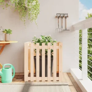 Sacho de 3 Pontas Vaso de jardim com design de cerca 70x70x70 cm pinho maciço