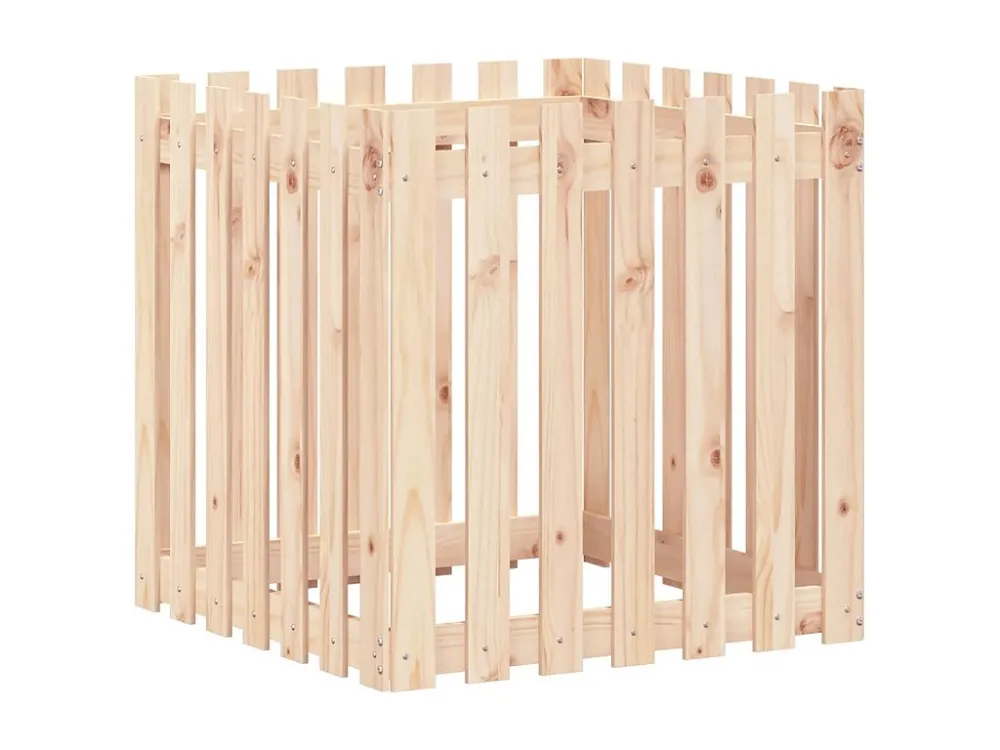 Sacho de 3 Pontas Vaso de jardim com design de cerca 70x70x70 cm pinho maciço