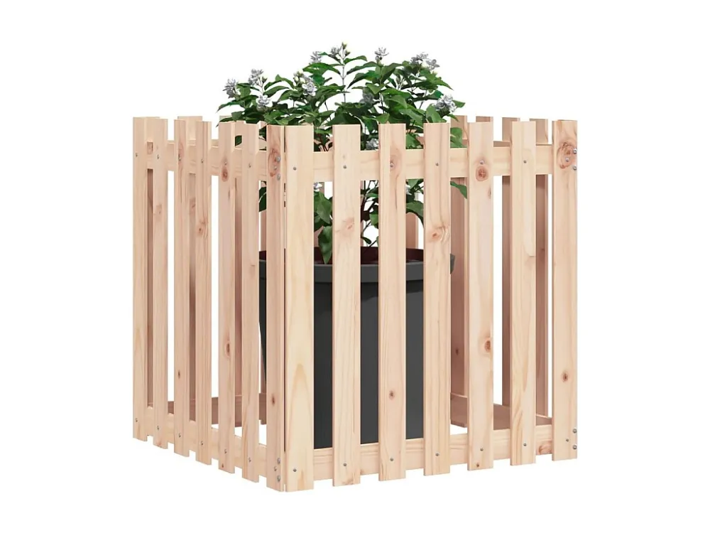 Sacho de 3 Pontas Vaso de jardim com design de cerca 70x70x70 cm pinho maciço
