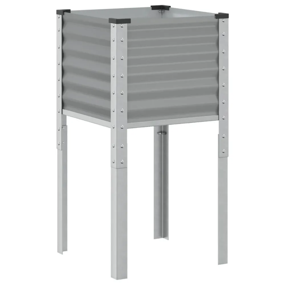 Sacho de 3 Pontas Vaso/floreira de jardim 45x45x88 cm ço cinzento