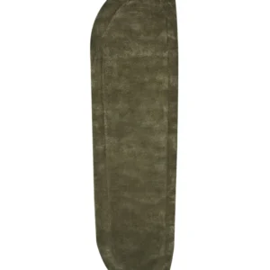Passadeira Antiderrapante Tapete em viscose verde escura 80 x 250 cm BERANI