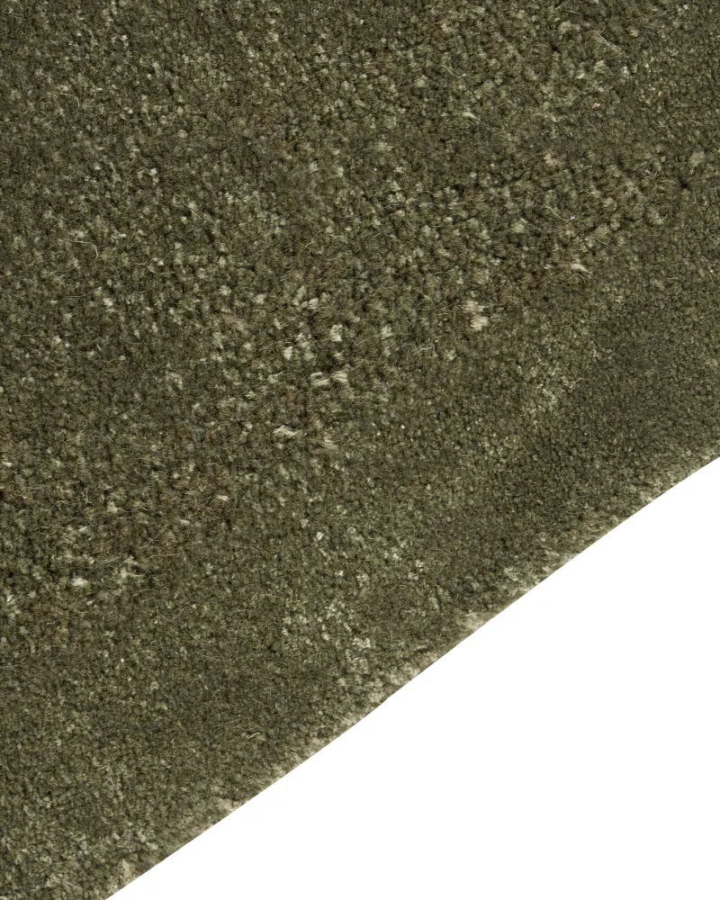 Passadeira Antiderrapante Tapete em viscose verde escura 80 x 250 cm BERANI