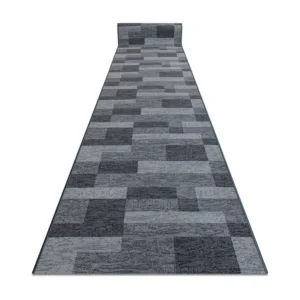 Passadeira antiderrapante ICONA cinzento 100x500 cm Cor Cinza Antracite