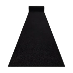PASSADEIRA KARMEL avião, uma cor preto 80x250 cm em Sisal Natural