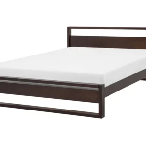 Wooden EU King Size Bed Dark GIULIA