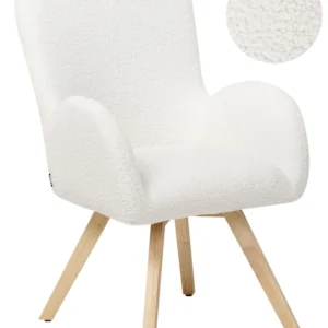 Acessório Resistente Poltrona BJARN Bouclé Branco