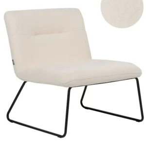 Kit de Montagem Poltrona COTULLA Bouclé Branco