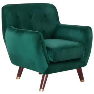 Poltrona BODO Veludo Verde esmeralda Material Resistente