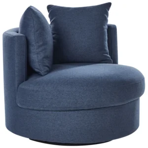 Poltrona DALBY Tecido Azul turvo