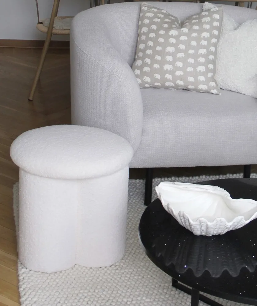 Poltrona LOEN Tecido Preto-branco Kit com 20 Peças