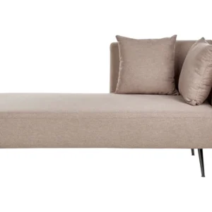 Pé Ajustável Right Hand Fabric Chaise Lounge Light Café RIOM