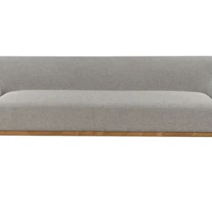 3 Seater Fabric Sofa Grey SOSJO Kit com 20 Peças