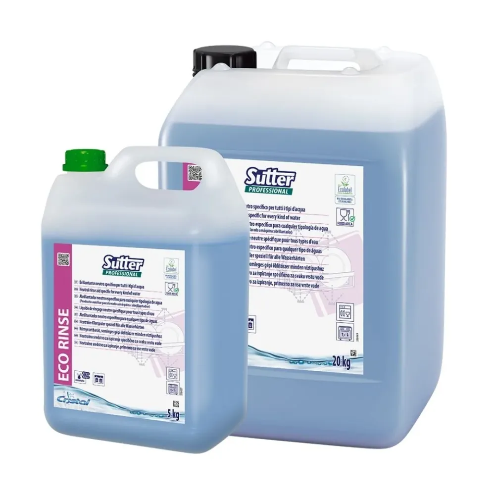 Sutter Eco Rinse abrilhantador neutro ecológico para máquinas de esfregar loiç e fornos com auto limpeza