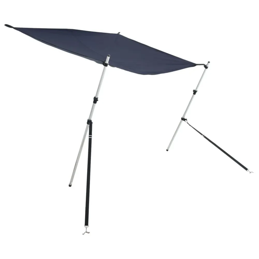Extensão de toldo em T 170x170x(115-183) cm azul