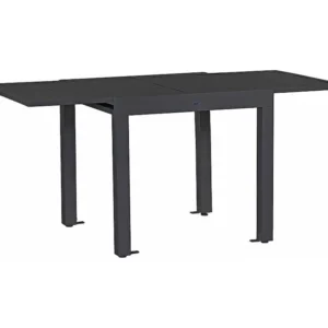 Estosa - Mesa extensível de alumínio para jardim 82-163 cm Lipari cinza