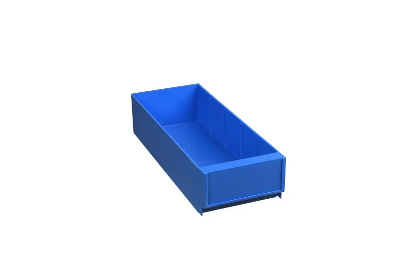 Plastipol-Scheu K/4 REGALBOX POL.IA AZUL, 400 mm x 155 mm x 92 mm, 23K40G0011