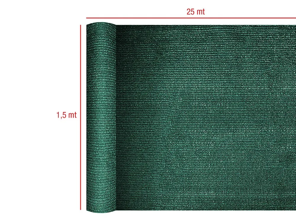 Quebra-vento Rede de Sombra 90% de Jardim Verde 1,5x25 m