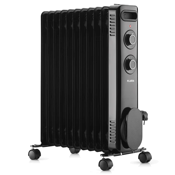 Aquecedor Óleo FLAMA 2367fl | 2500W, 11 elementos, Termóstato