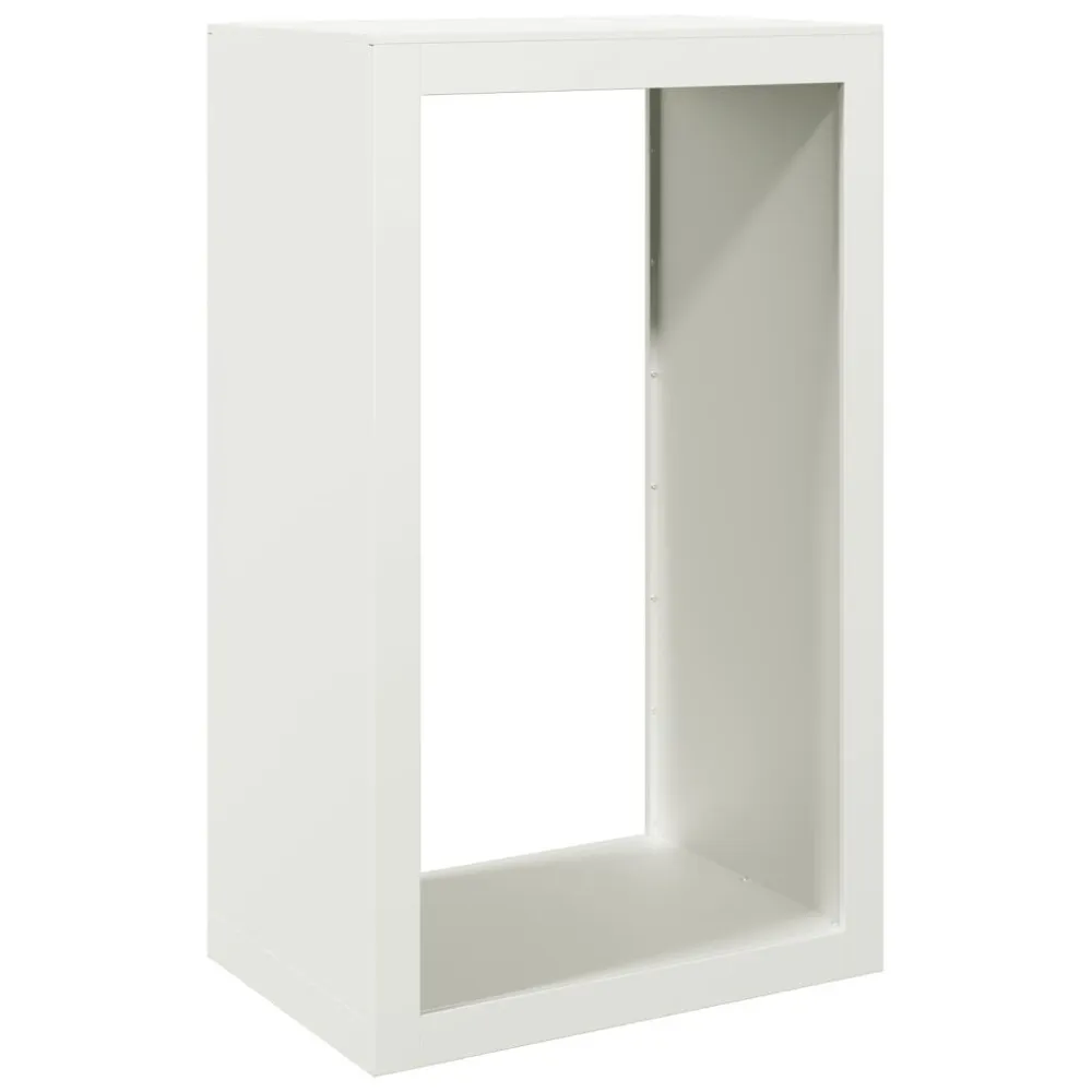 Suporte para lenha 60x40x100 cm ço branco
