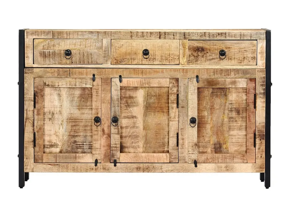 Aparador 120x35x76 cm madeira de mangueira maciç
