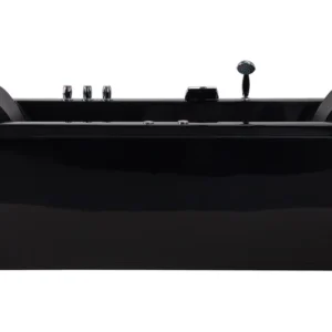 Right Hand Whirlpool Bath LED 1830 x 900 mm Preto VARADERO
