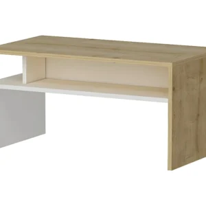 Mesa de Café Giulia, Branco, Carvalho, 90x50x43 cm, EPIKASA
