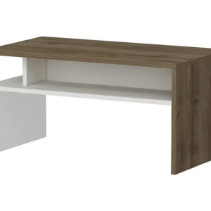 Mesa de Café Giulia, Branco, Nogueira, 90x50x43 cm, EPIKASA