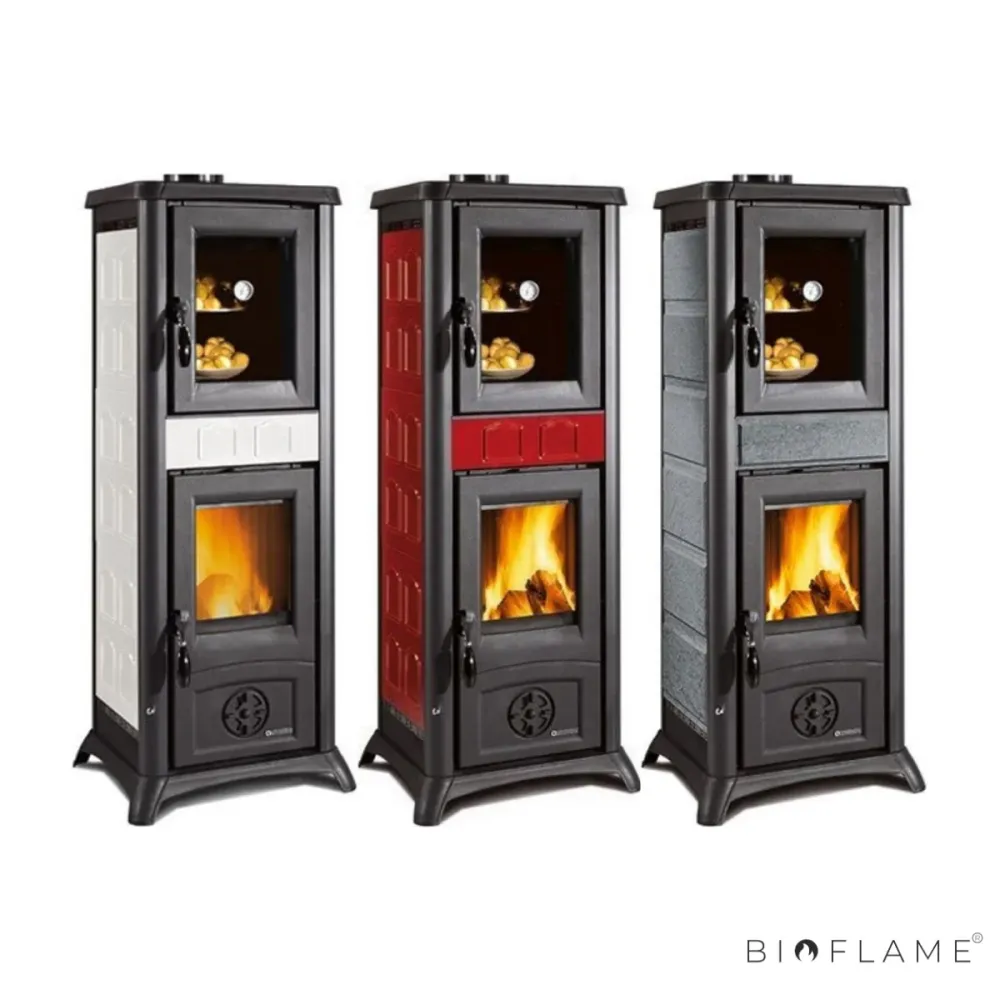SALAMANDRA LENHA EM FERRO FUNDIDO - NORDICA EXTRAFLAME GEMMA FORNO Alta Durabilidade