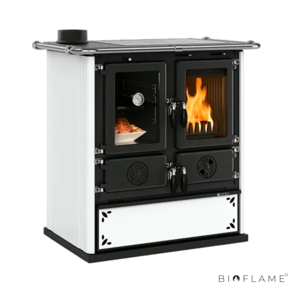 FOGÃO LENHA - NORDICA EXTRAFLAME ROSETTA SINISTRA ÇO - Compatível com Modelos Gás