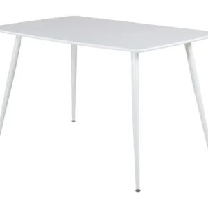 Mesa De Jantar POLAR DT80 80x120x75 Branco em Creme