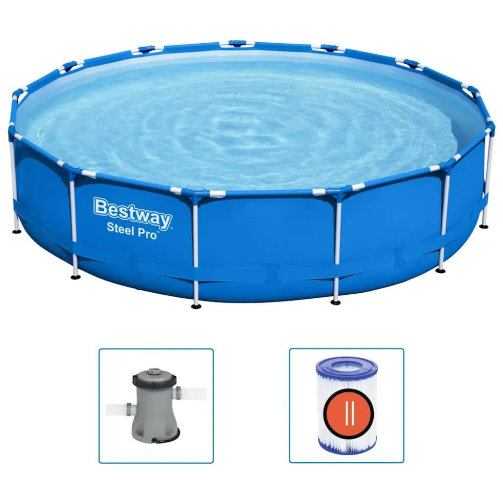Bestway Piscina de estrutura ço comum Pro 396x84 cm