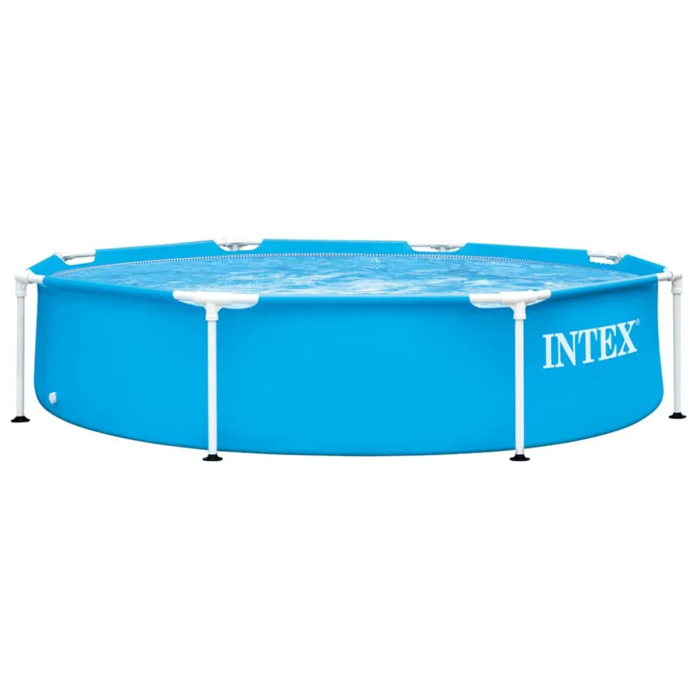 Piscina Enterrada Intex Piscina Metálico Frame 244x51 cm